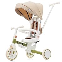 【新品】多機能三輪車 イエロー 7in1 折りたたみ式 安全設計1歳〜5歳 新品】多機能三輪車 イエロー 7in1 折りたたみ式 安全設計1歳〜5